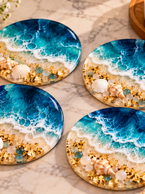 Resin Coaster Set – 4 Pieces