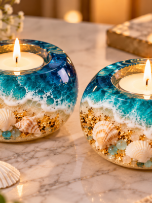 ChatGPT Image Sep 24, 2026, 09_19_25 PM Resin Tealight Candle Holder – 2 Pieces