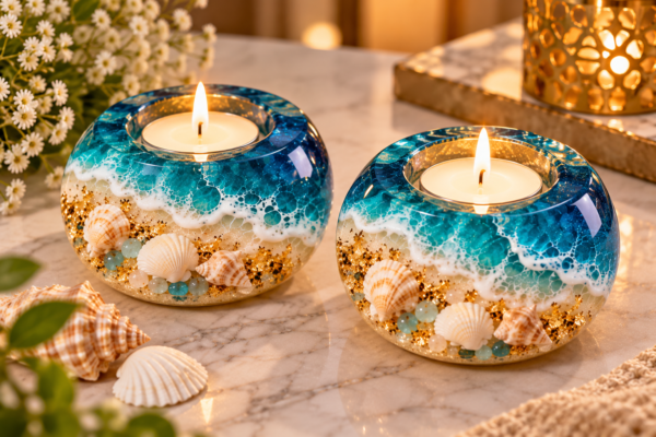 ChatGPT Image Sep 24, 2026, 09_19_25 PM Resin Tealight Candle Holder – 2 Pieces